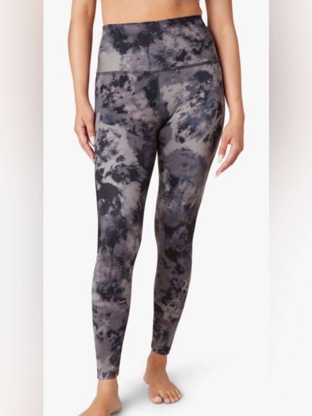 Beyond Yoga Luxe High Waisted Gray Cosmic Midi Legging - Picture 1 of 6